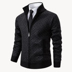 Nolan — Men's Full-Zip Knit Sweater Jacket