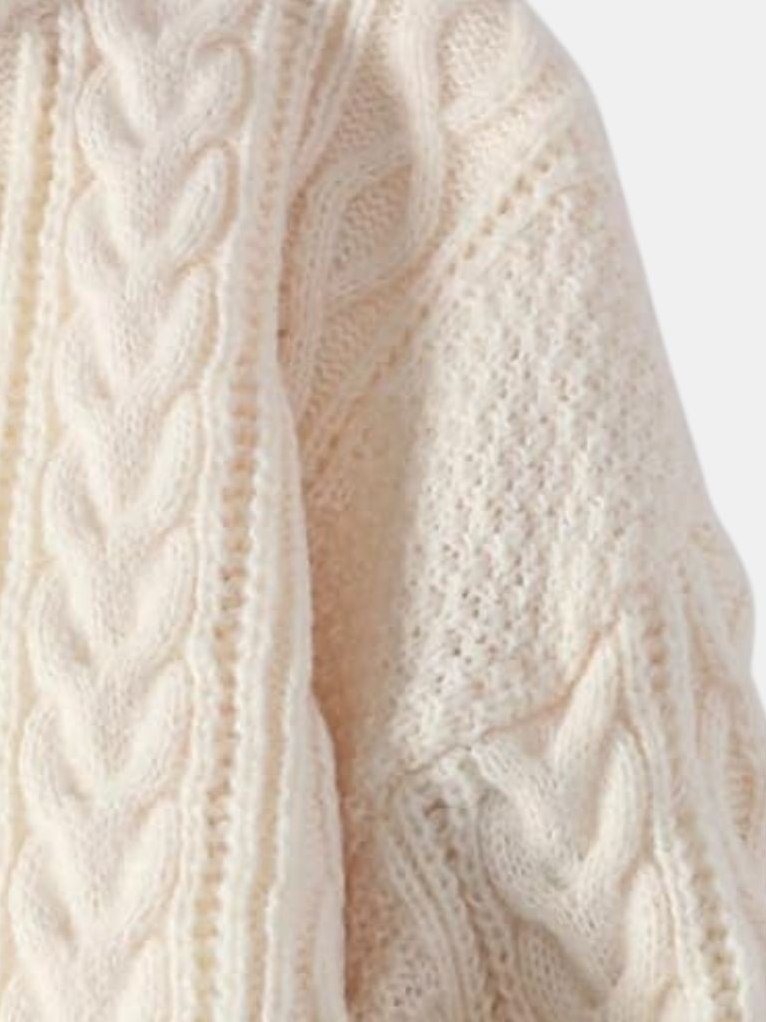Quincy — Men's Cable Knit Crew Neck Sweater