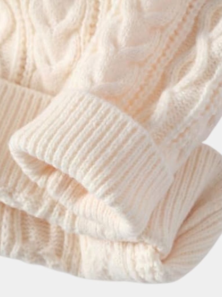 Quincy — Men's Cable Knit Crew Neck Sweater