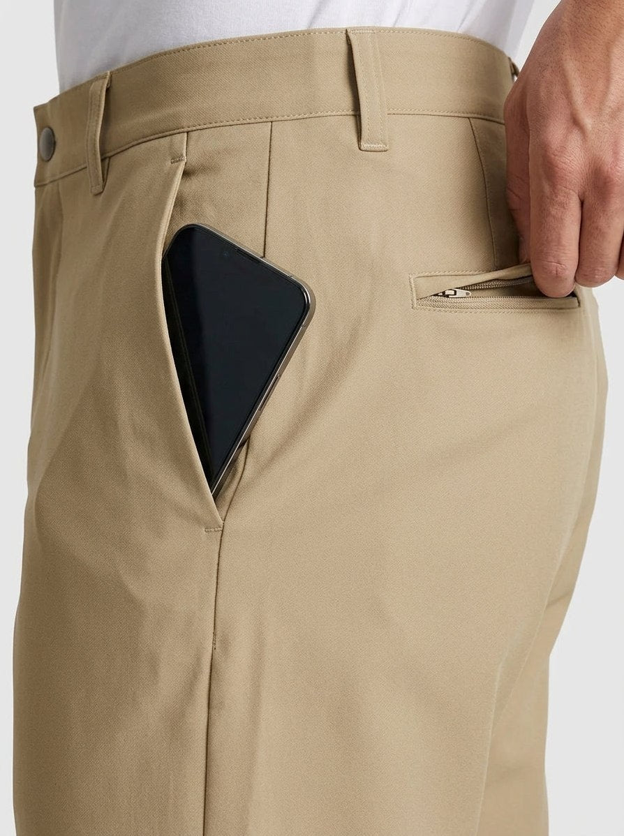 Ridge — Men's 4-Way Stretch Chino – fabric detail