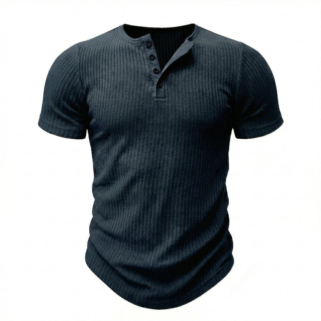 Siena — Men's Soft Henley – styled look
