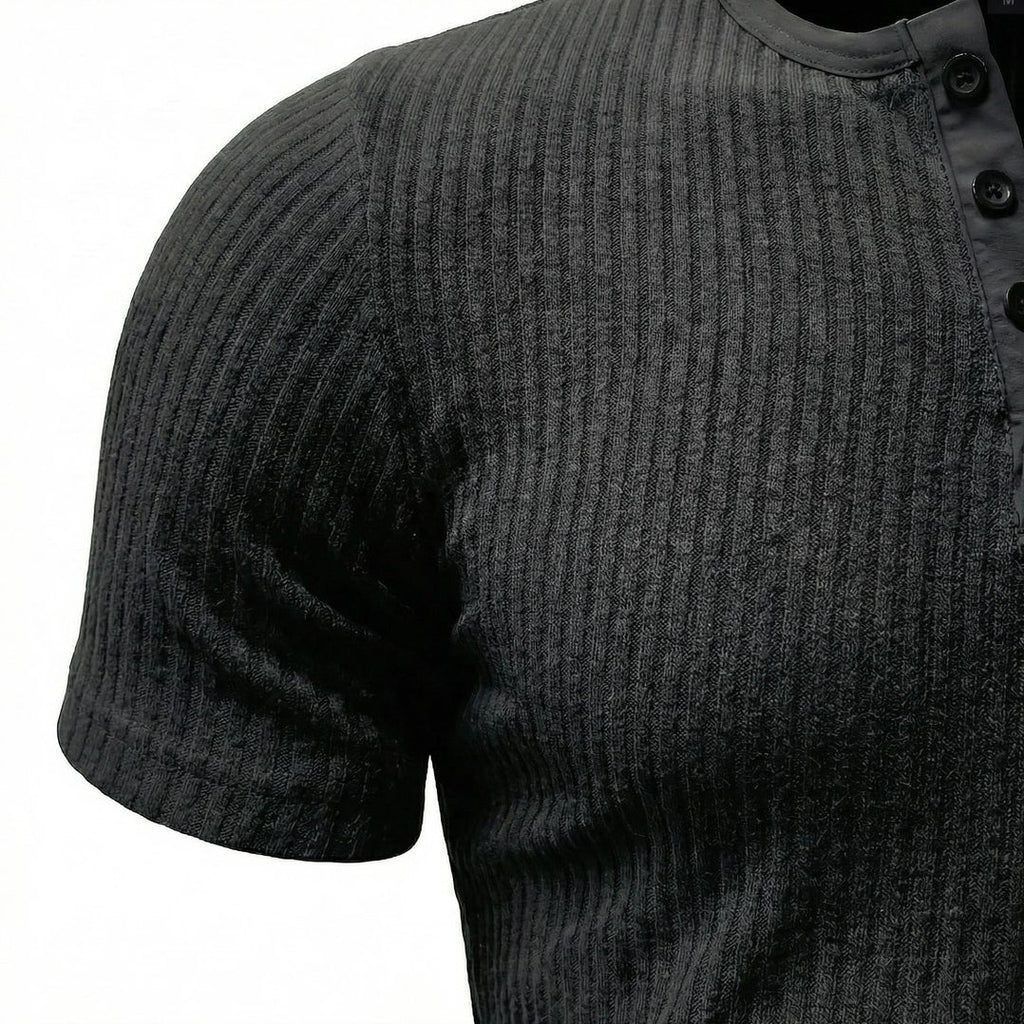 Siena — Men's Soft Henley – detail