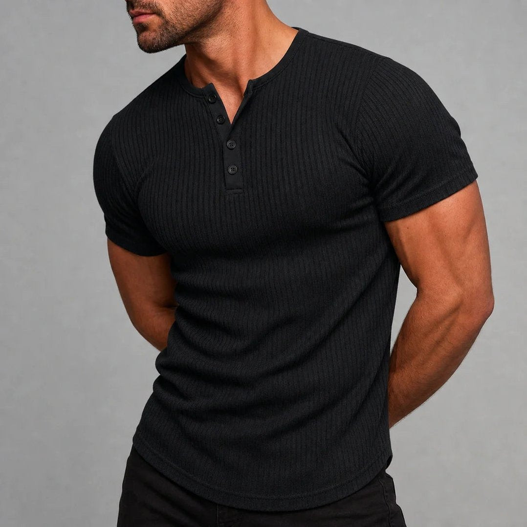 Siena — Men's Soft Henley – styled look