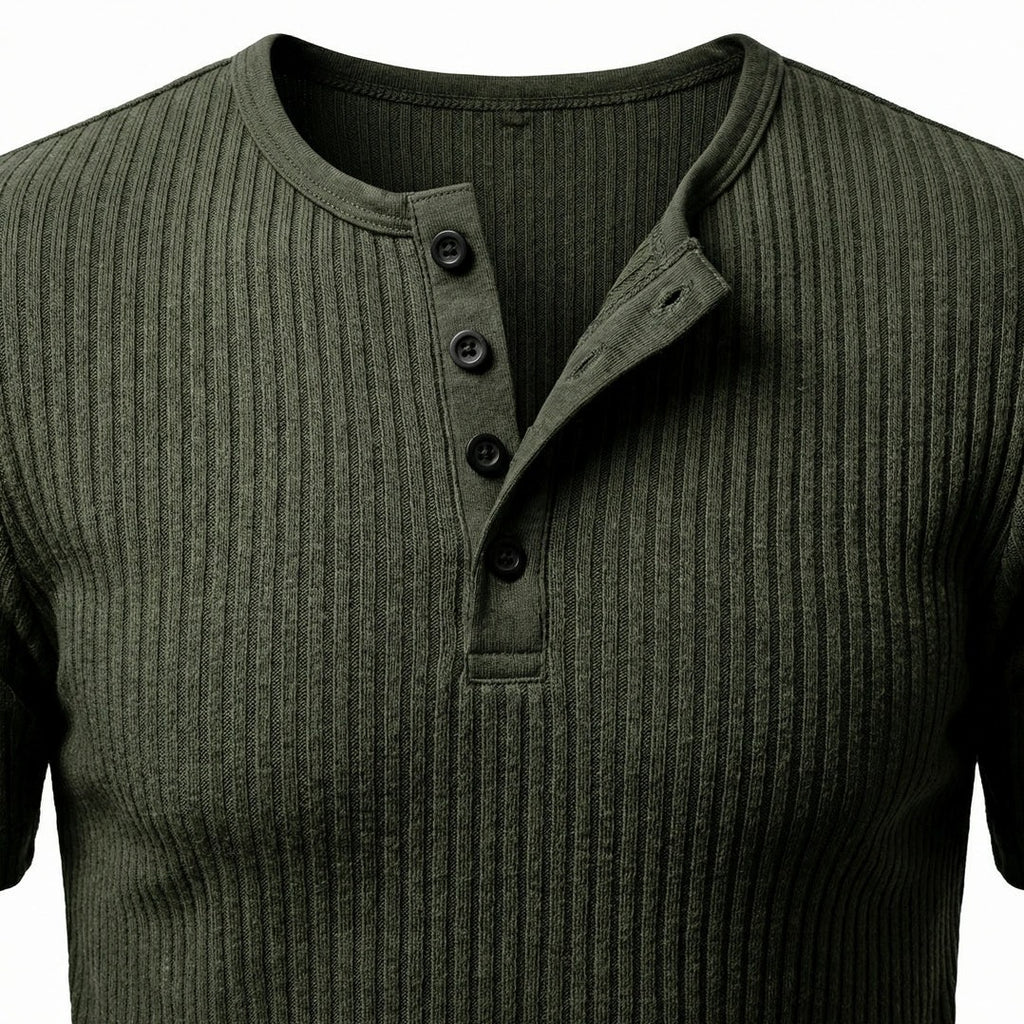 Siena — Men's Soft Henley – fabric detail