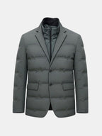 Sutton — Men's Quilted Padded Blazer Jacket