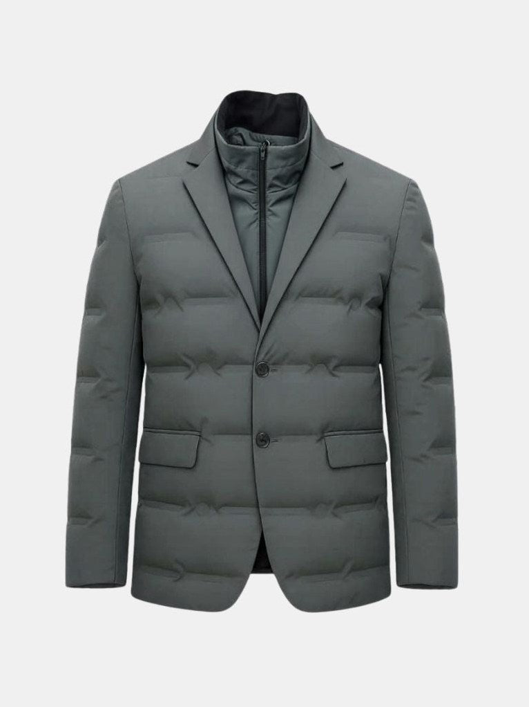Sutton — Men's Quilted Padded Blazer Jacket