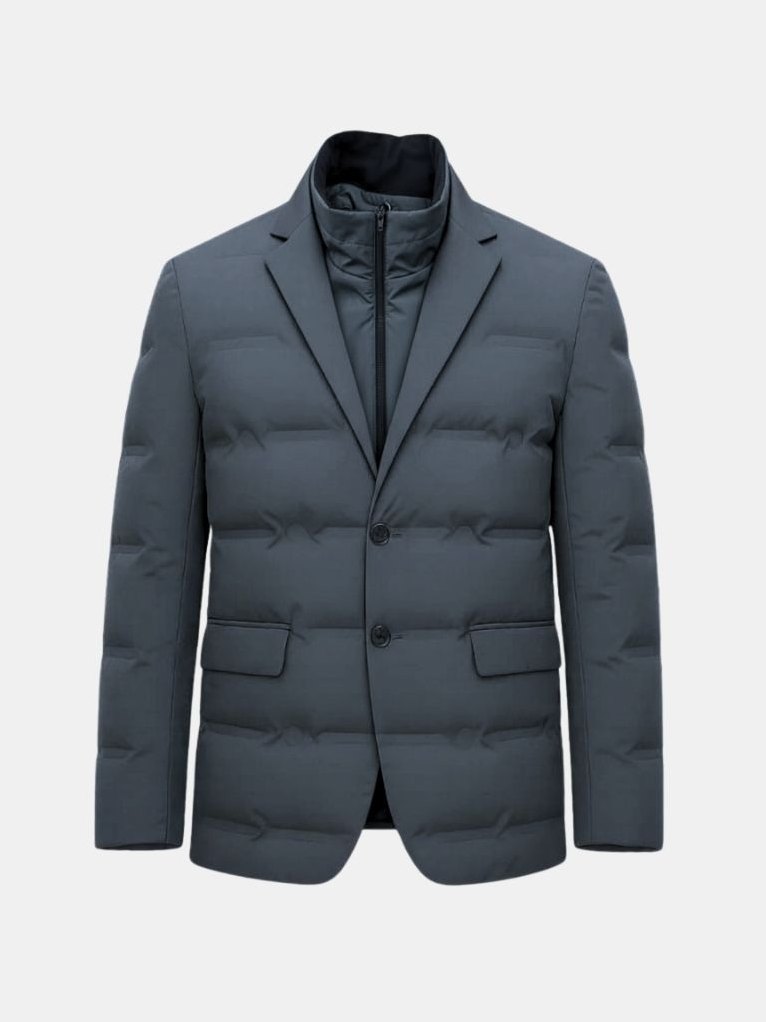 Sutton — Men's Quilted Padded Blazer Jacket