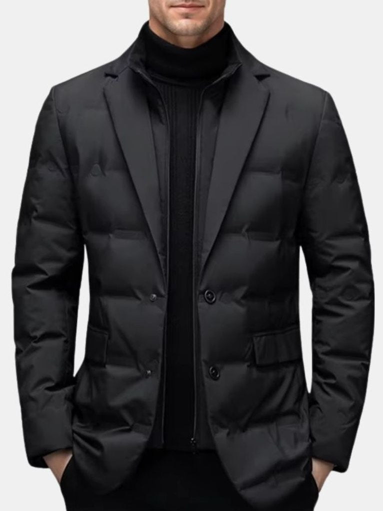 Sutton — Men's Quilted Padded Blazer Jacket