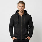 Tahoe — Men's Textured Knit Zip Hoodie