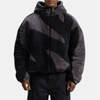 Thornton — Men's Plush Color-Block Hooded Jacket