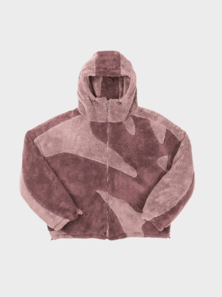 Thornton — Men's Plush Color-Block Hooded Jacket