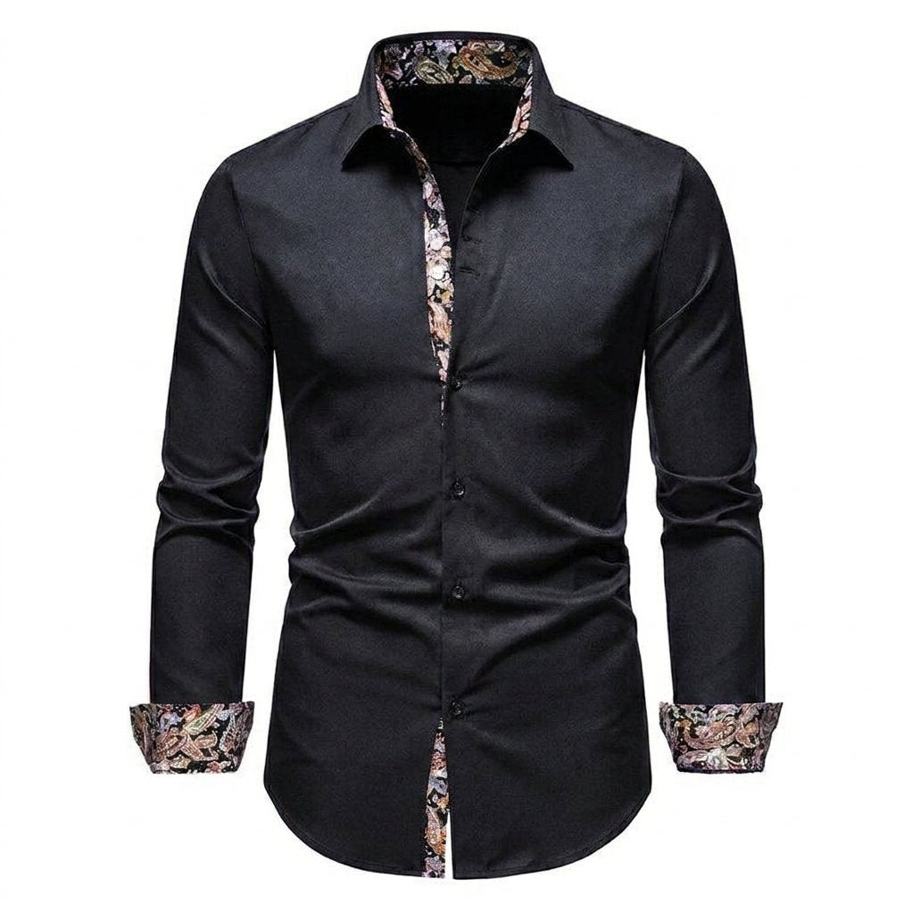 Wells — Men's Easy-Care Dress Shirt – detail