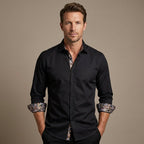 Wells — Men's Easy-Care Dress Shirt – detail