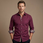 Wells — Men's Easy-Care Dress Shirt – styled look