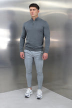 Weston — Men's Fine-Knit Half-Zip Sweater